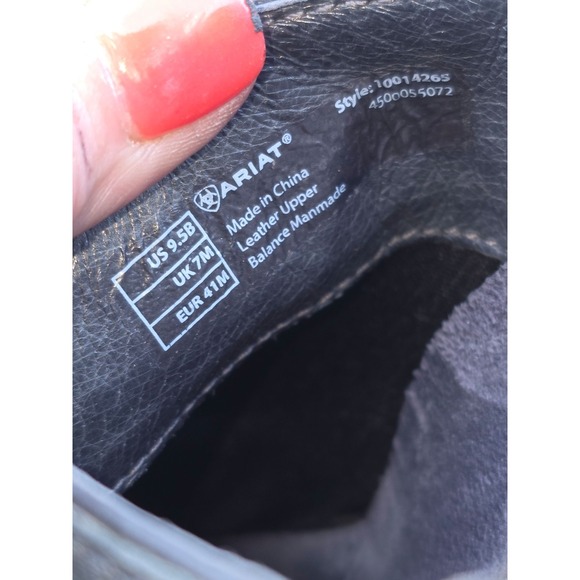 Ariat Black Leather Slingback Mule Clogs Women's Comfort Shoes - Picture 8 of 8